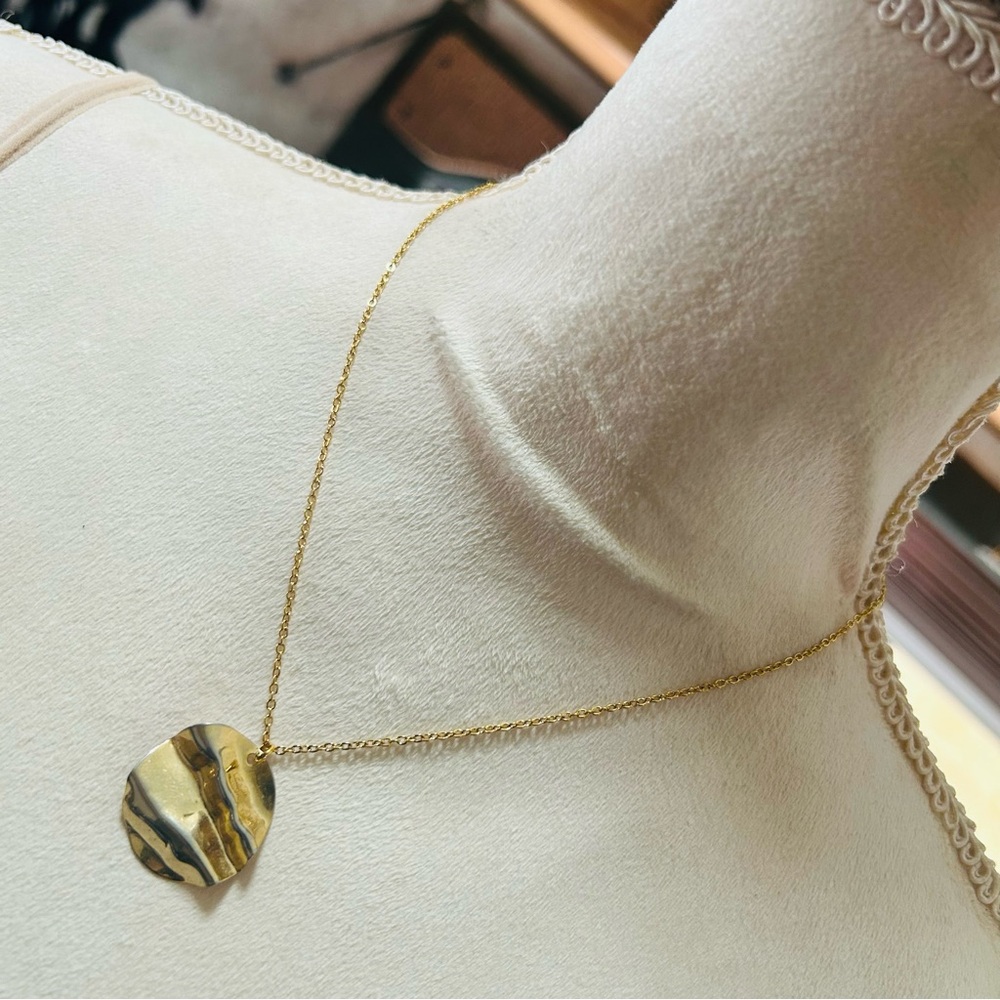 Handcrafted repurpose pendant on chain necklace
